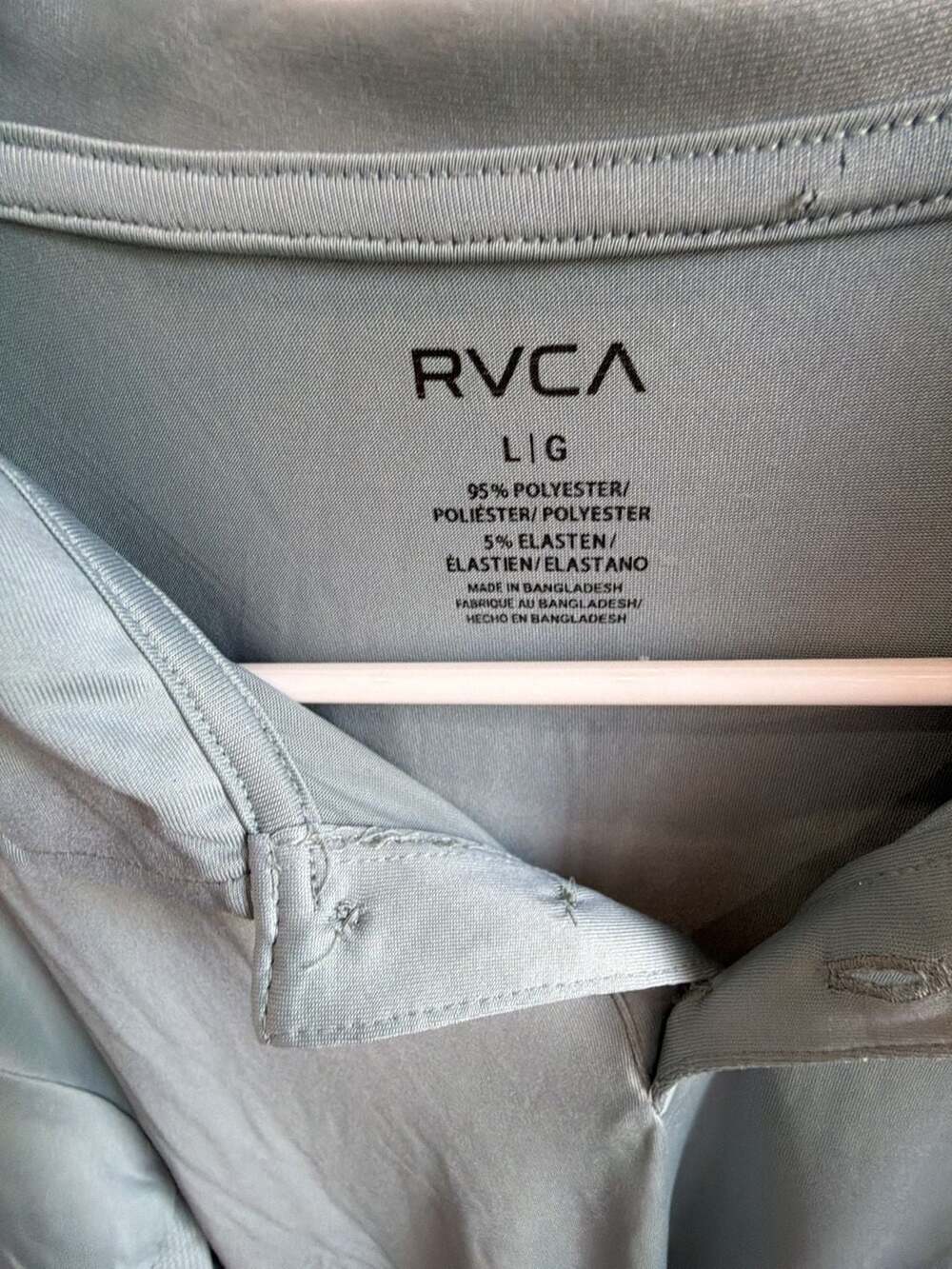 RVCA Sport Vent Technical Polo Shirt in Glacier - Picture 2 of 5